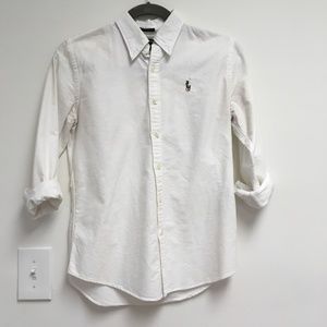 Ralph Lauren Slim Fit Oxford White